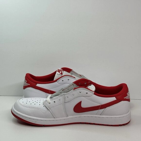 Air Jordan 1 Low Retro University Red White CZ0790-161 US Size 13 AJ1 i ii iii v - Picture 11 of 16